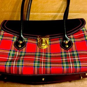 Joan Rivers Plaid Handbag